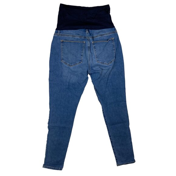 GAP Maternity Easy Leggings Size 4 Blue Jeans Leggings Skinny Slim Leg Pants - Picture 3 of 15